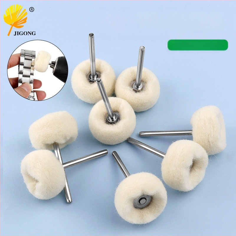 Journalists Back Velvet Cap de șlefuire din lână cu mărgele de jad și filț de pin