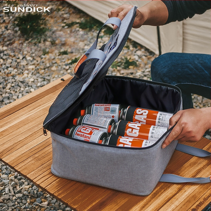 Mountain Guest Lauko Kempingo Dėžė Stalo Įrankių ir Dujų Balionų Saugojimui, Atspari Smūgiams, Sulankstomas Dizainas, 320 Kationinio Audinio