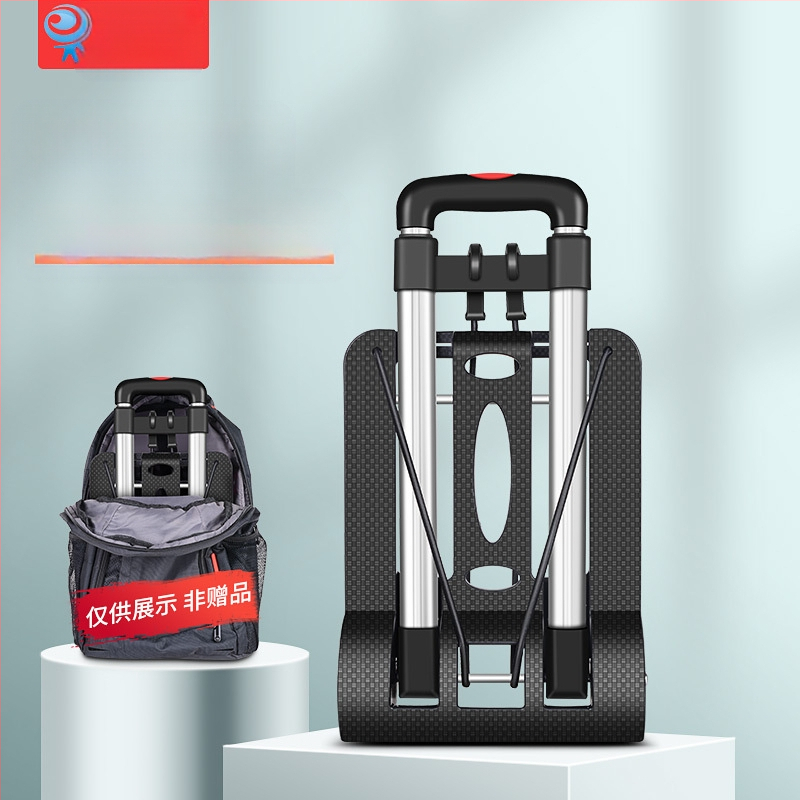 Τετράτροχη καρότσα; διπλώνεται και φορητή; κατασκευή από αλουμινιο-πλαστικό; μέγιστο φορτίο 40 κιλά; Easy Card