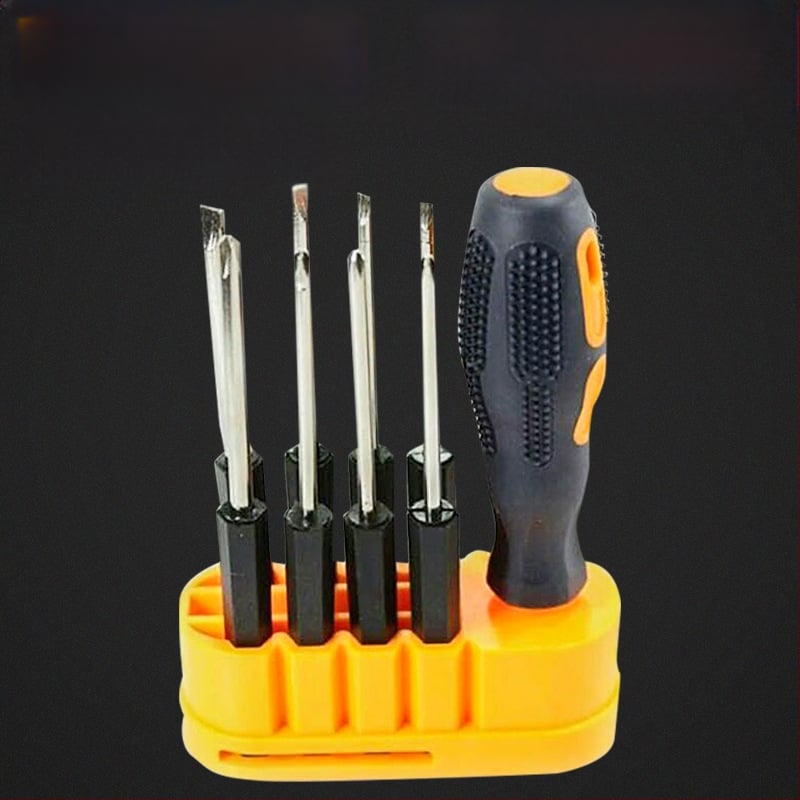 3 dalių veržliaraktų rinkinys: magnetinis, izoliuotas, iš anglies plieno; dviejų galų su Philips/plokščiu atsuktuvais ir Torx bit (Modelis 01)