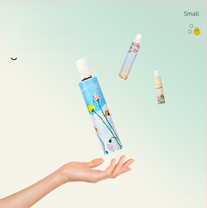 Automata nyitású és zárású esernyő, nyolc acél bordázat, 190T ütésálló szövet, UV védelem UPF 40+, műanyag fogantyú