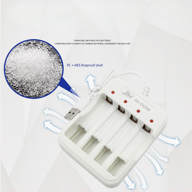Зарядно за батерии No.5/7 0904, вход 5V 1–2A, изход 1.2V 0.25A, CE сертифициран