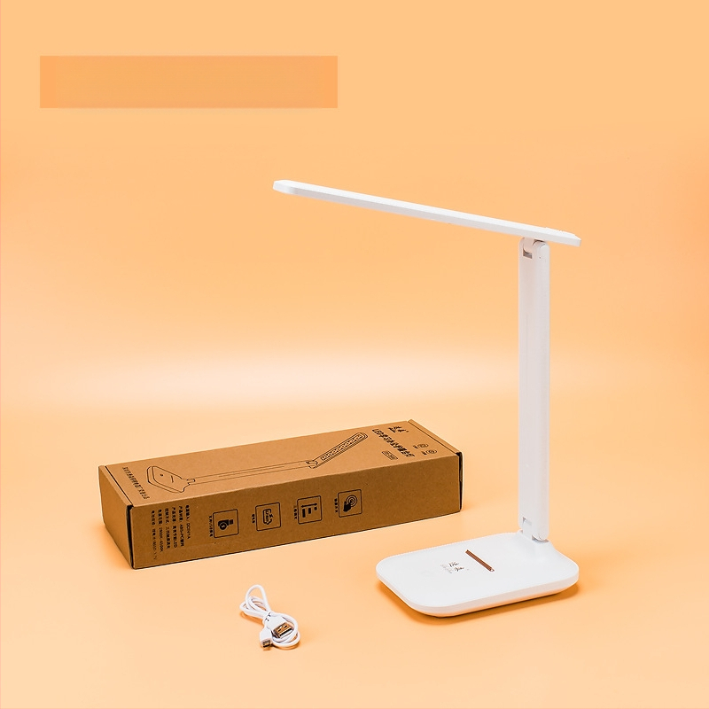 Αναδιπλούμενο LED φωτιστικό γραφείου με αφής ρύθμιση φωτεινότητας, προστασία ματιών για ανάγνωση και μελέτη, τροφοδοσία USB, λειτουργίες νυχτερινής, μάθησης και περιβαλλοντικού φωτισμού