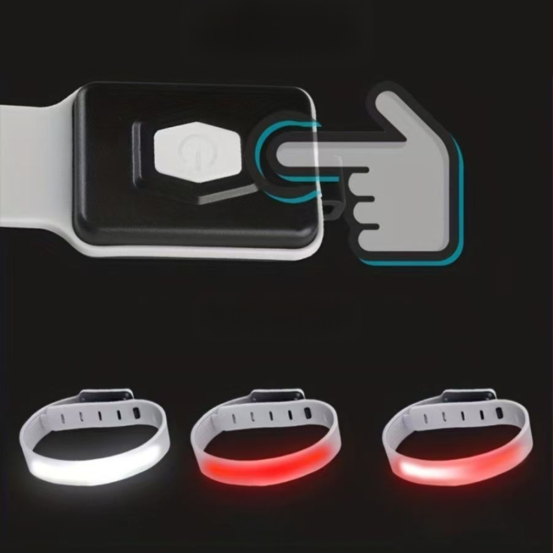 Външна преносима COB светлина за бягане, Type-C зареждане, LED, 5V, 1W, бутонен превключвател