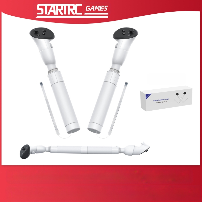 Meta Quest 3 светлинен меч дръжка разширител за VR очила – аксесоар за голф игра, ABS + силикон