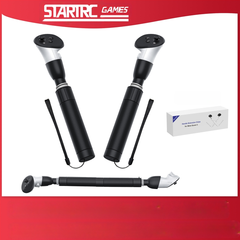 Meta Quest 3 светлинен меч дръжка разширител за VR очила – аксесоар за голф игра, ABS + силикон