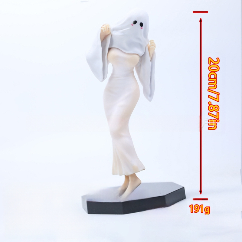 PVC призрачна бюро фигура за Хелоуин, несглобяема, мрежеста опаковка, 14+ играчка, подходяща за възрастни