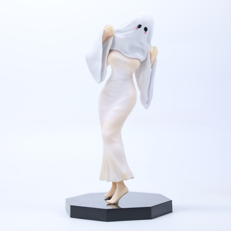 PVC призрачна бюро фигура за Хелоуин, несглобяема, мрежеста опаковка, 14+ играчка, подходяща за възрастни