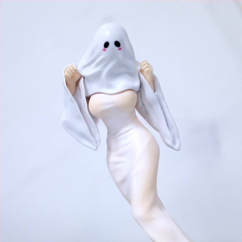 PVC призрачна бюро фигура за Хелоуин, несглобяема, мрежеста опаковка, 14+ играчка, подходяща за възрастни