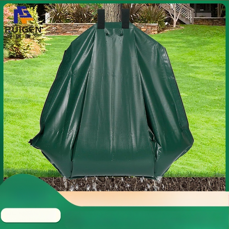 Sac de irigare prin picurare pentru grădină, reutilizabil pentru pomi fructiferi, prevenire secetă (20 galoni, PVC)