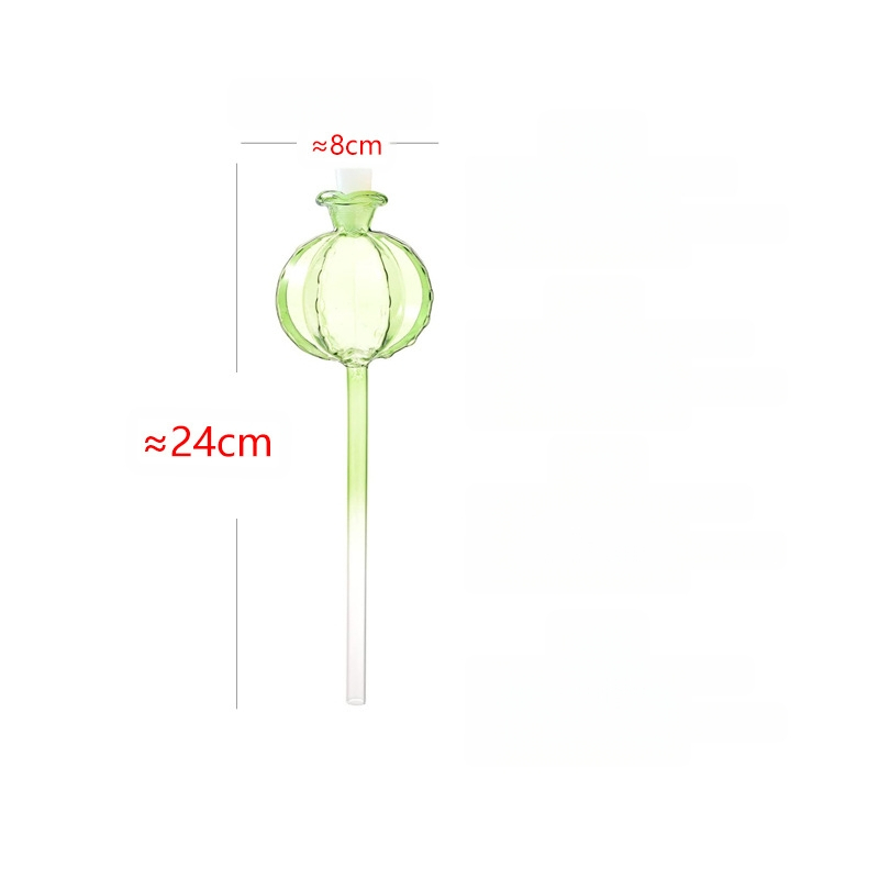 Αυτόματο εργαλείο ποτίσματος φυτών, διαφανές γυάλι βοριοσιλικό, στάγδην άρδευση, φινίρισμα με βούρτσα