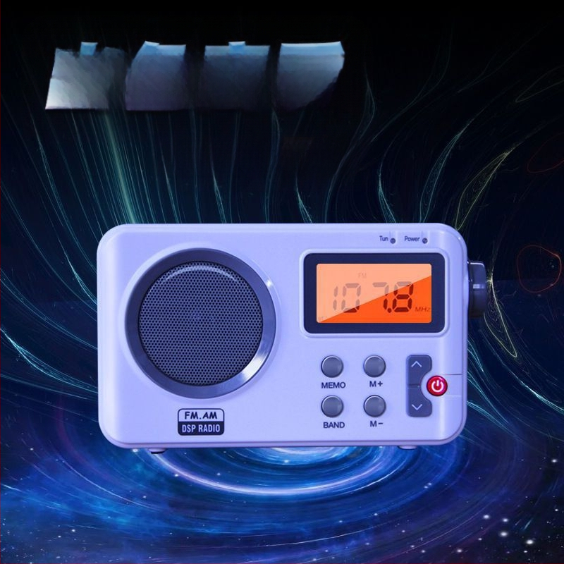 Φορητό ραδιόφωνο για ηλικιωμένους με DSP εισαγόμενο τσιπ, FM/AM, μεσαία ζώνη, τροφοδοσία με μπαταρίες, μονοφωνικός ήχος