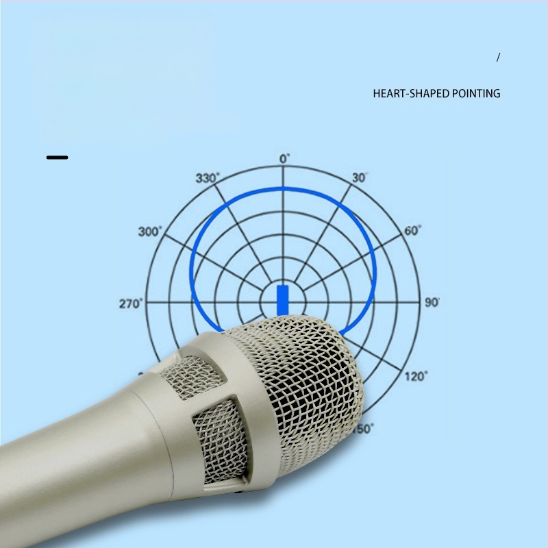 105 μικρόφωνο πυκνωτικό με εξωτερική κάρτα ήχου για ζωντανή μετάδοση και καραόκε - για PC και κινητό - καρδιοειδές μοτίβο λήψης, 100 Hz - 20 kHz, SNR ≥70 dB, Mono