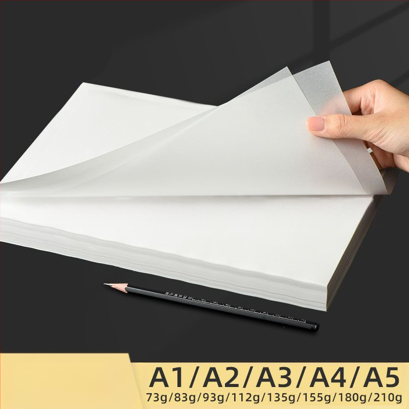 Хартия за трасировка със сулфурова киселина, 53 g, 50% непрозрачност, водоустойчива опаковка, персонализируемо, за ръчно рисуване и висококачествено опаковане