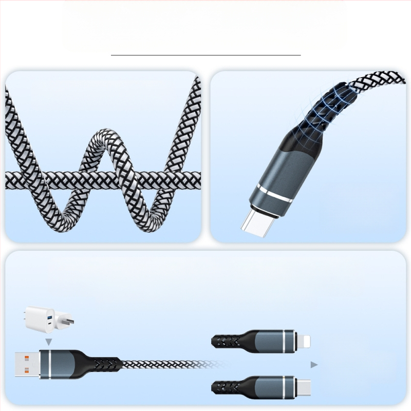 RCA аудио кабел 1 към 2 за устройства Apple и Huawei, златно покритие на конекторите, чист меден проводник, безкислороден мед, ROHS