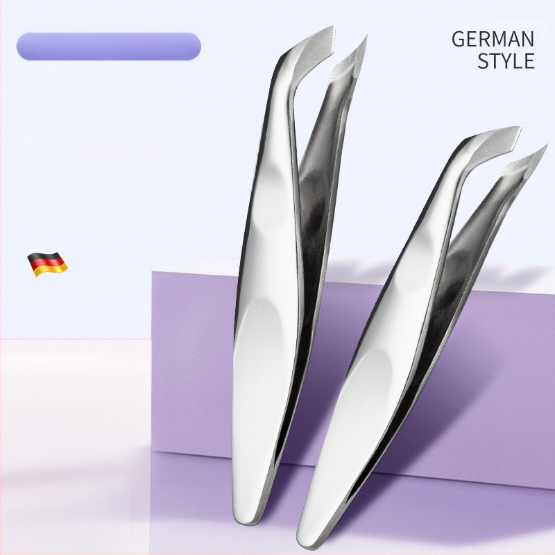 Senten Rusijos stiliaus nerūdijančio plieno kutikulos žnyplės su kampiniu ašmeniu, profesionali nagų priežiūra, odelių šalinimas