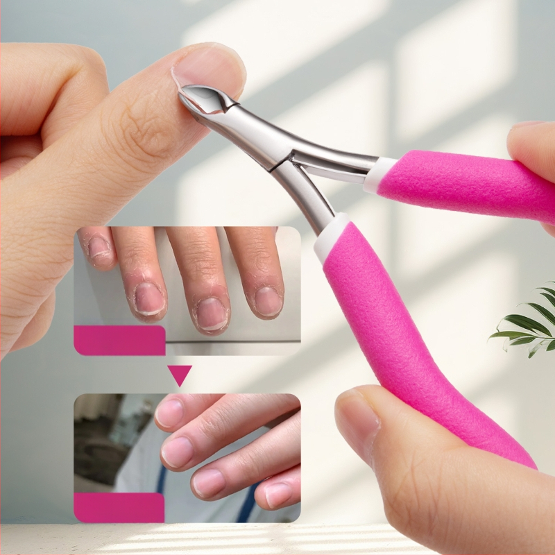 Queen Т-образни ножици за мъртва кожа, силиконова нехлъзгаща се дръжка и неръждаема стомана