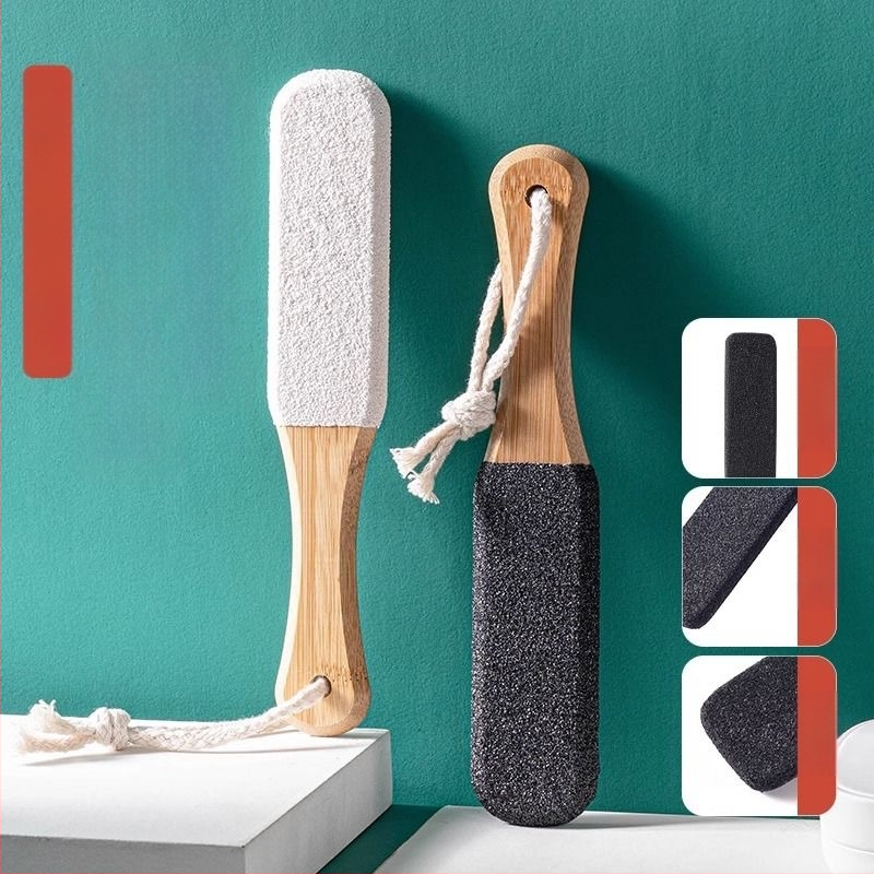 Xiang Yu Τριβέας ποδιών από ξύλο με πυριτικό καρβίδιο, οβάλ λίθος, 200 τεμάχια σε κουτί – εργαλείο φροντίδας ποδιών