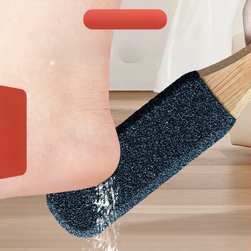 Xiang Yu Τριβέας ποδιών από ξύλο με πυριτικό καρβίδιο, οβάλ λίθος, 200 τεμάχια σε κουτί – εργαλείο φροντίδας ποδιών