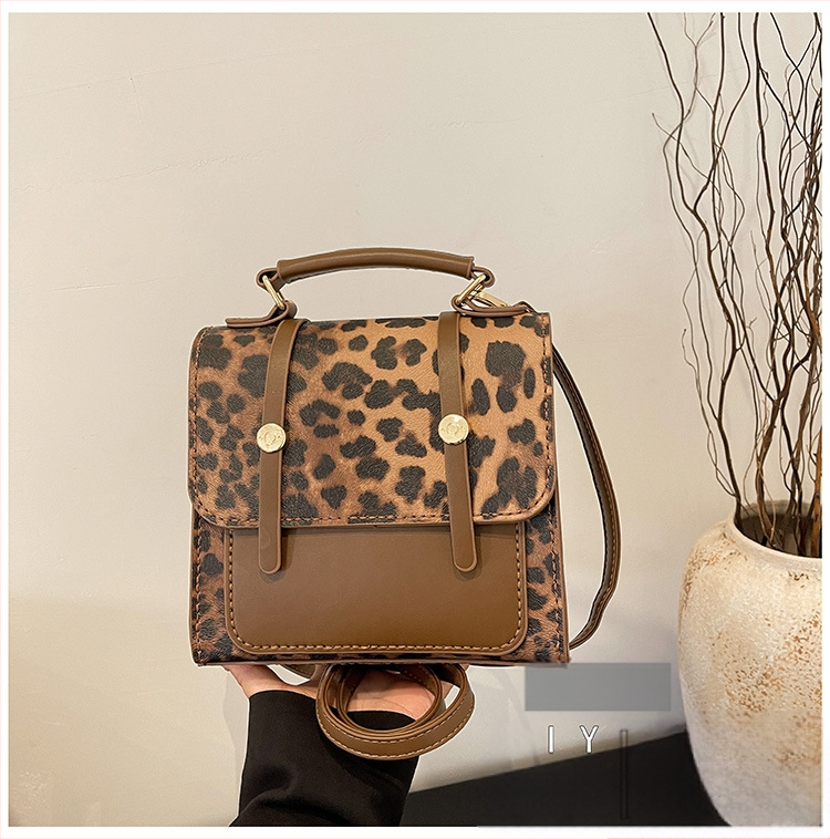 Кембридж стил чанта за рамо от PU, без подплата, затваряне с капак, две дръжки за рамо, подходяща за ежедневна употреба