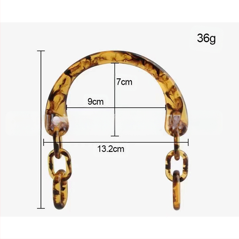 Junfeng пластмасова дръжка за чанта с U-образна верига и акрилна ръкохватка, едноцветен дизайн, намалява натоварването, аксесоар за багаж, пролет 2024
