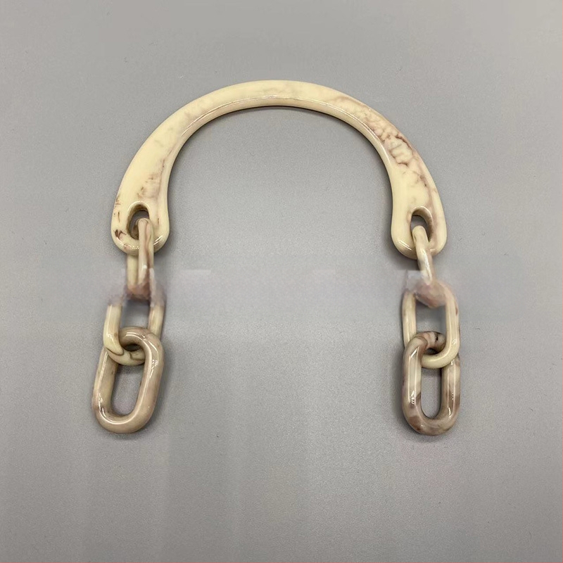 Junfeng пластмасова дръжка за чанта с U-образна верига и акрилна ръкохватка, едноцветен дизайн, намалява натоварването, аксесоар за багаж, пролет 2024