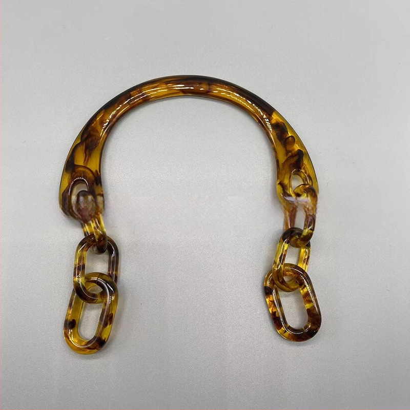 Junfeng пластмасова дръжка за чанта с U-образна верига и акрилна ръкохватка, едноцветен дизайн, намалява натоварването, аксесоар за багаж, пролет 2024