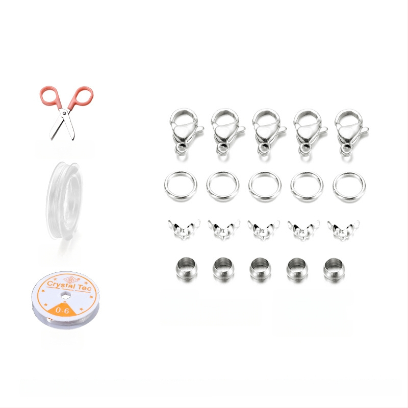 Σετ ακρυλικών χαντρών γκράβιλ με 15-γραμ., ακανόνιστες ψεύτικες πέτρες βαμμένες με ομίχλη για DIY Κοσμήματα