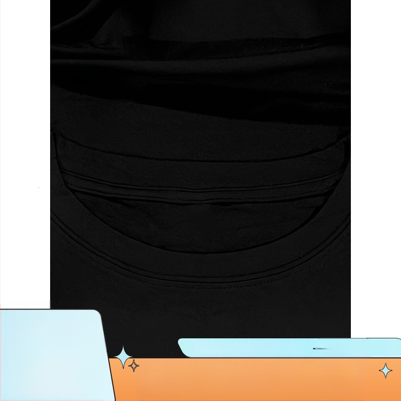 Тениска New York с принт на букви, кръгло деколте, къс ръкав, памук със смес от полиестер и еластан