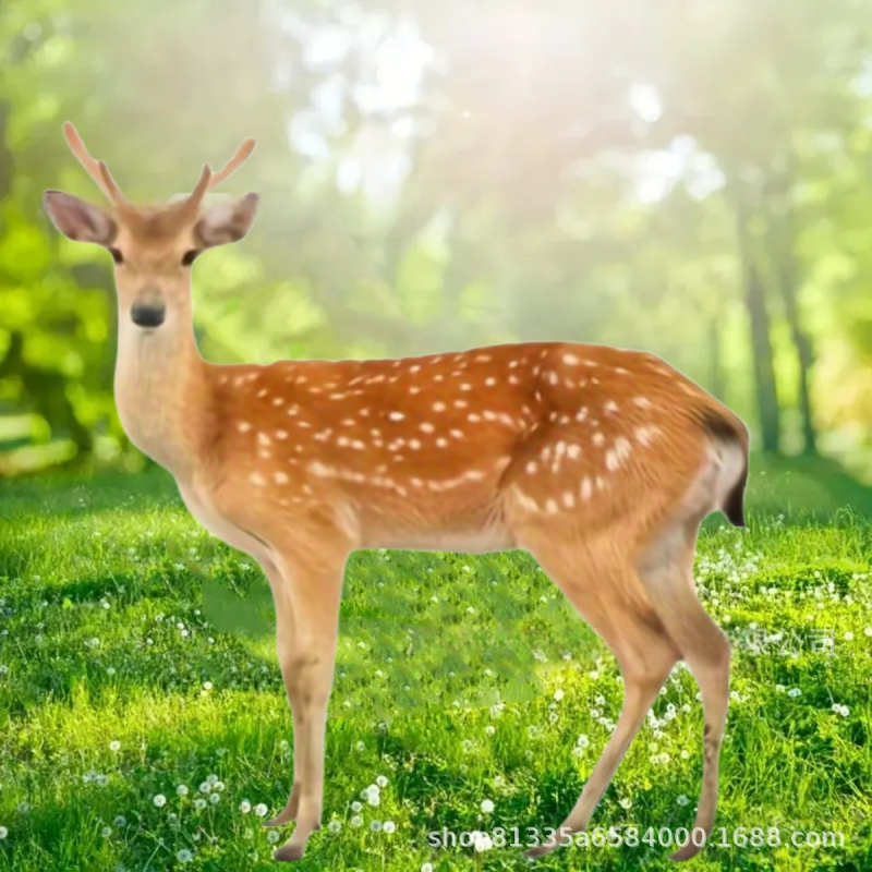 Akril álló szarvas – kert dísz kültéri parkokhoz és udvarokhoz, talajba illeszthető dekoráció