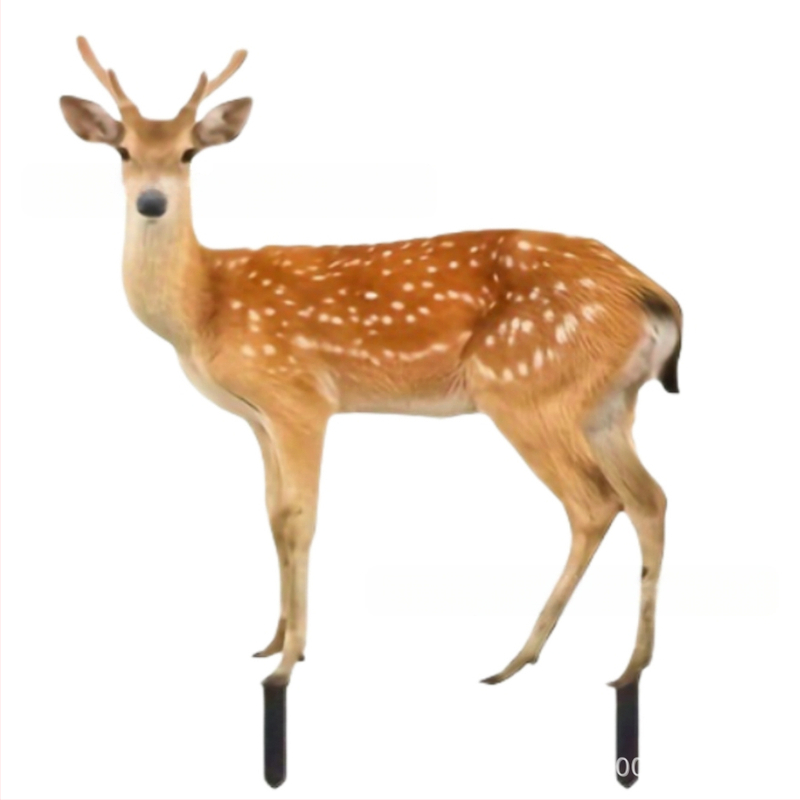 Akril álló szarvas – kert dísz kültéri parkokhoz és udvarokhoz, talajba illeszthető dekoráció