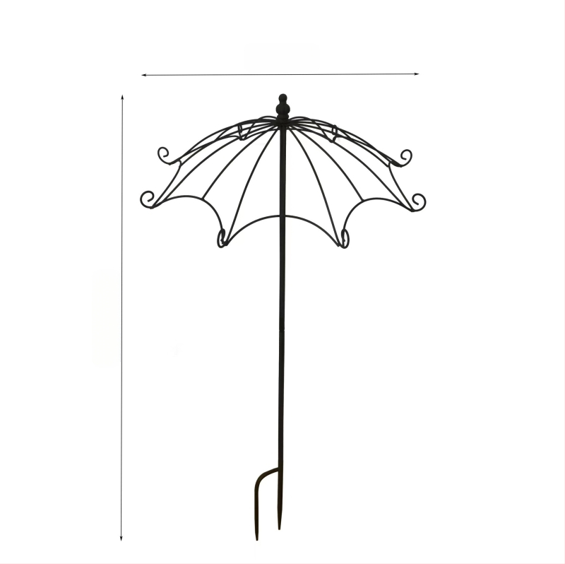 Željezni stalak za cvijeće za vanjsku upotrebu – podni ukras za vrt i balkon