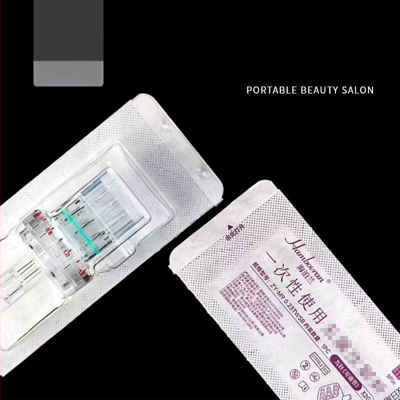 Συσκευή μικροβελόνων με ρυθμιζόμενη αρνητική πίεση, 9 βελόνες, μίας χρήσης, φορητή, ανοξείδωτο ατσάλι