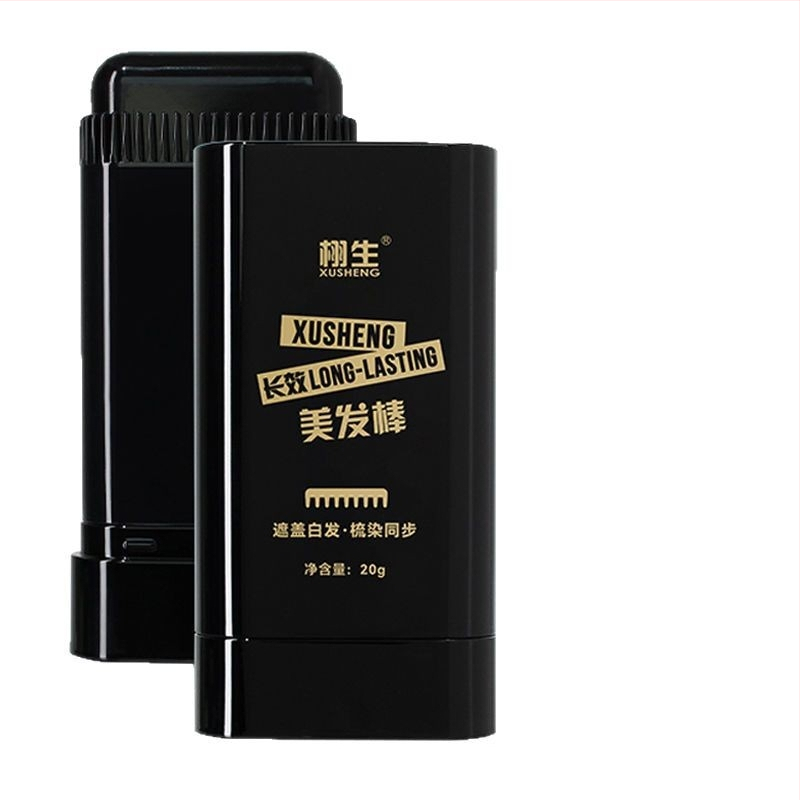 Ραβδί βαφής μαλλιών μιας χρήσης – γρήγορη κάλυψη λευκών μαλλιών, με χτένα για ταυτόχρονη βαφή, φιλικό προς τα μαλλιά