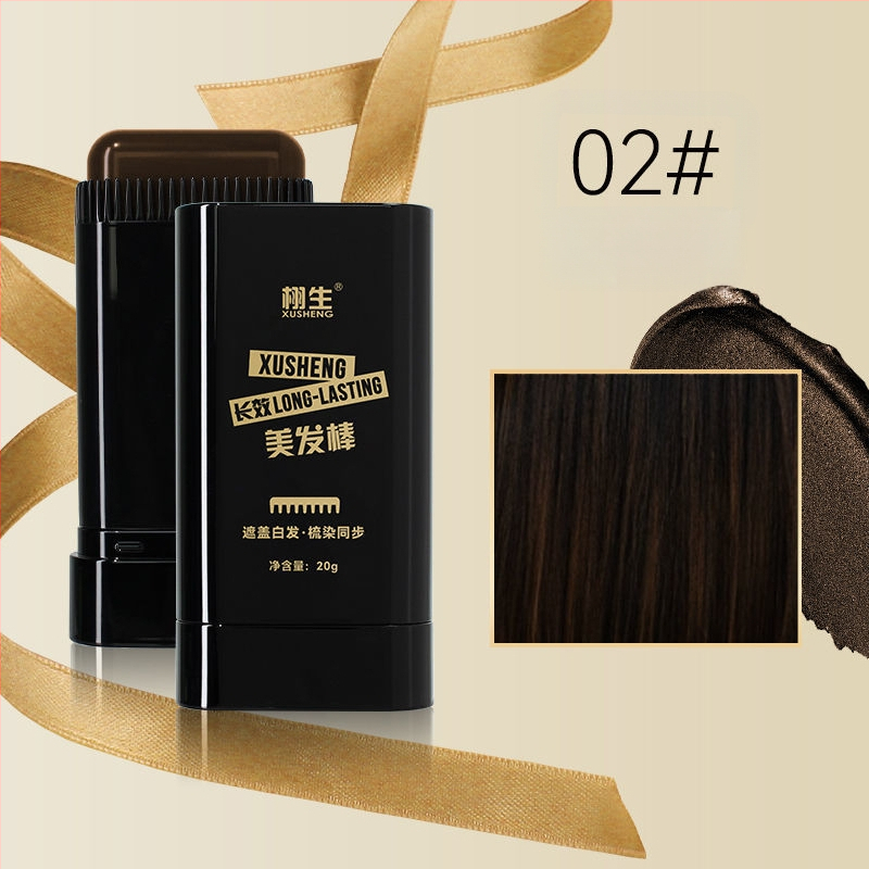 Ραβδί βαφής μαλλιών μιας χρήσης – γρήγορη κάλυψη λευκών μαλλιών, με χτένα για ταυτόχρονη βαφή, φιλικό προς τα μαλλιά