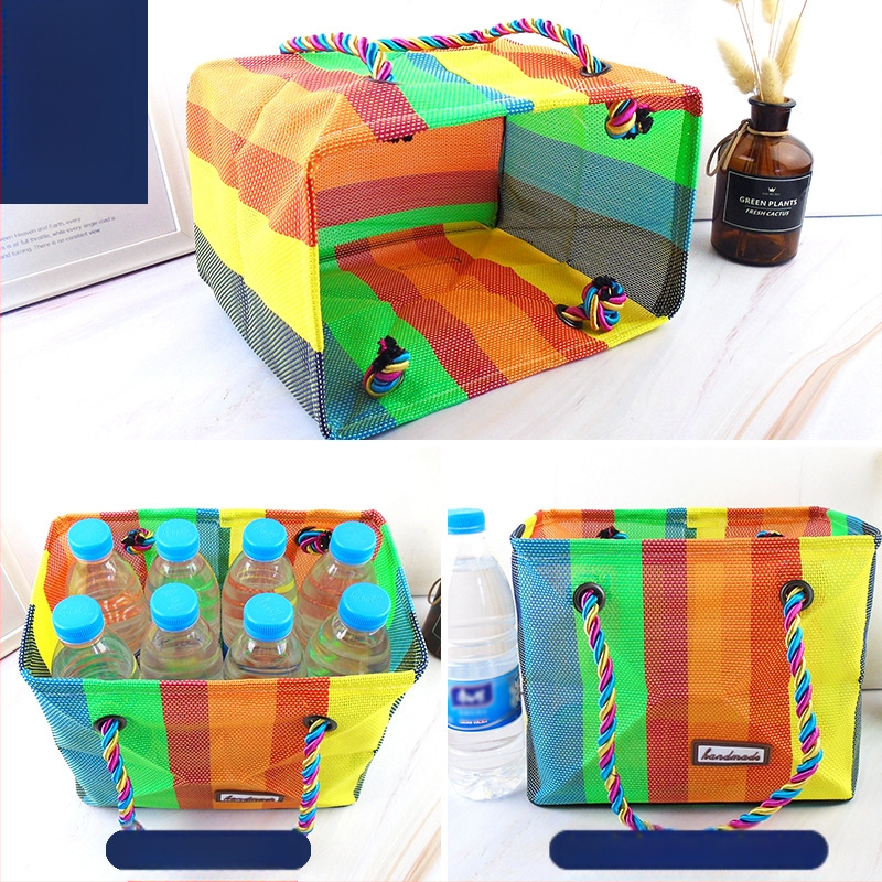 Τσαντα μπάνιου από πλεγτό δίκτυο ρητίνης – πτυσσόμενη, αδιάβροχη, για μπάνιο και αποθήκευση, ιδανική για ταξίδια και σπίτι