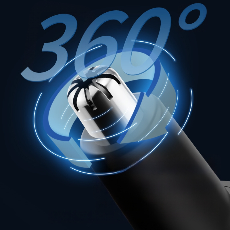 Schweiker prenosni električni trimming za nosne dlačice – ugrađena baterija 100–300 mAh, izmjenjiva i periva glava za rezanje, ABS kućište, punjenje