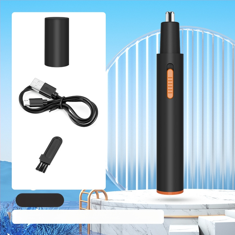 Schweiker prenosni električni trimming za nosne dlačice – ugrađena baterija 100–300 mAh, izmjenjiva i periva glava za rezanje, ABS kućište, punjenje