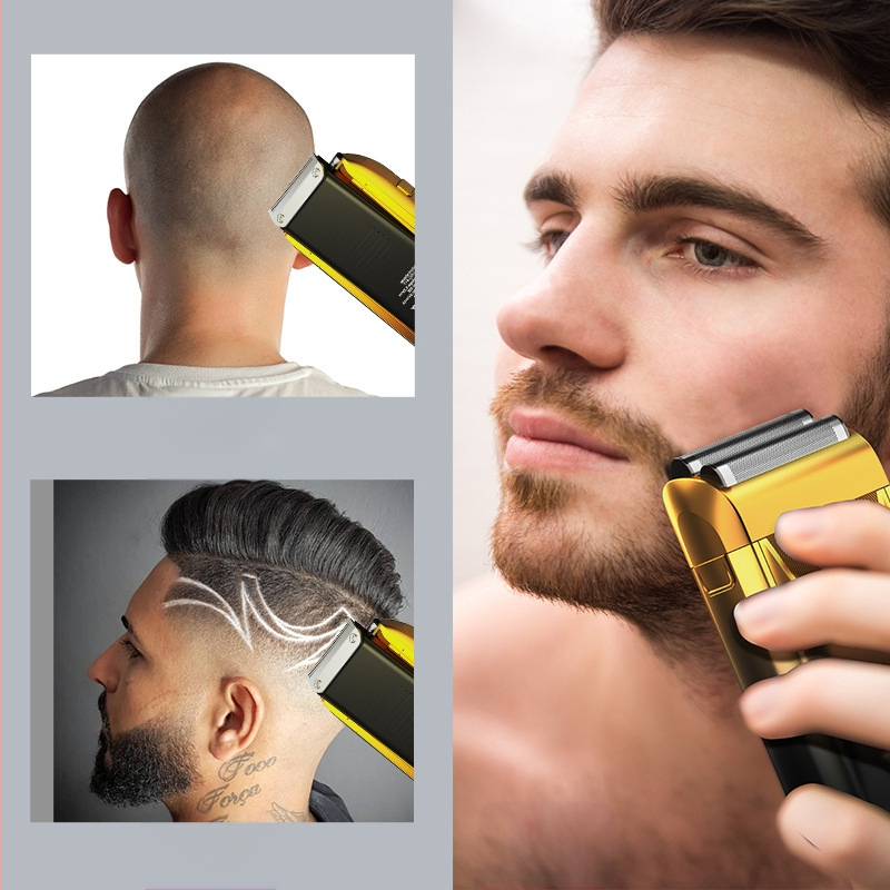 Ηλεκτρικό ξυριστικό με LED οθόνη, επαναλαμβανόμενη κεφαλή δύο λεπίδων, αιωρούμενη κεφαλή, ενσωματωμένη μπαταρία 500–800 mAh, αποσπώμενο πλενόμενο κεφάλι