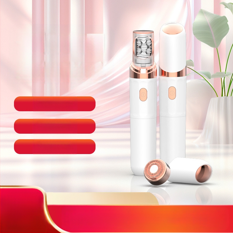 Ηλεκτρικό μηχάνημα αποτρίχωσης σώματος για ολόκληρο το σώμα, με διπλό κεφάλι κοπής, τροφοδοτούμενο μέσω USB, κινητήρας DC