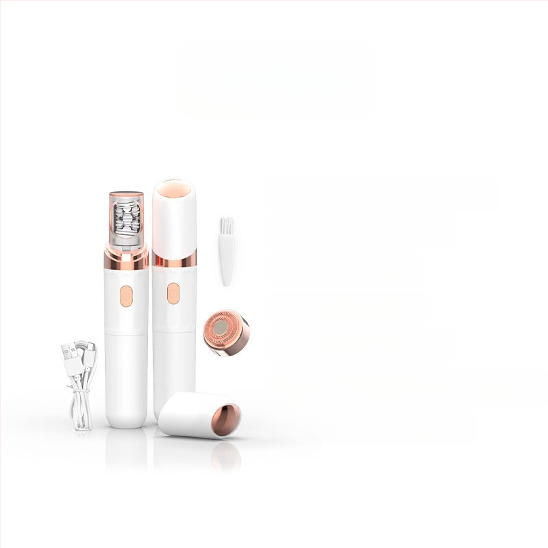 Ηλεκτρικό μηχάνημα αποτρίχωσης σώματος για ολόκληρο το σώμα, με διπλό κεφάλι κοπής, τροφοδοτούμενο μέσω USB, κινητήρας DC