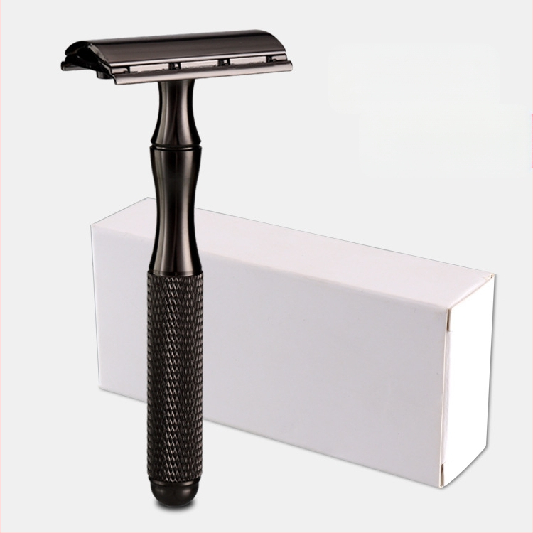 Geely Solid χειροκίνητο δίπλης όψης ξυριστικό με θήκη λεπίδων, κουτί 100 τεμάχια