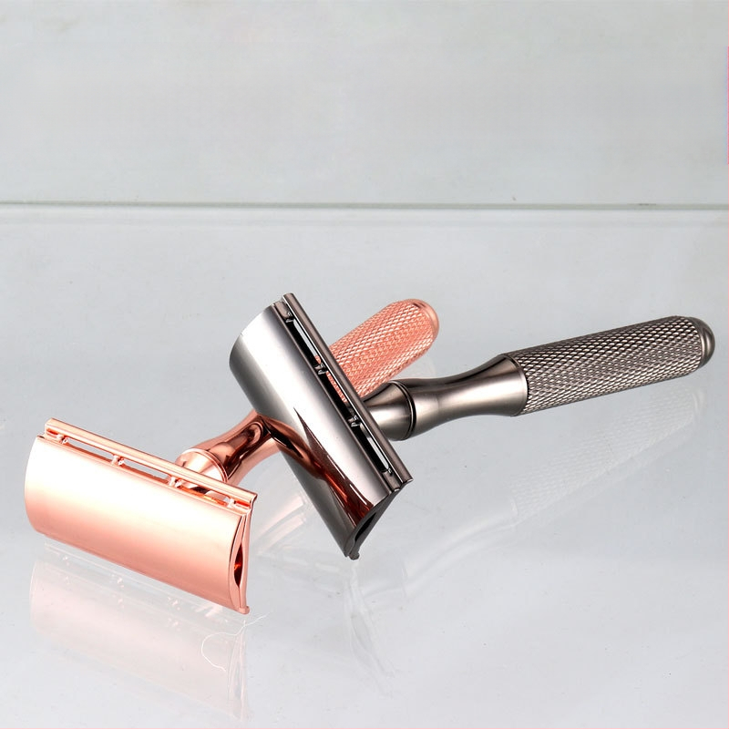 Geely Solid χειροκίνητο δίπλης όψης ξυριστικό με θήκη λεπίδων, κουτί 100 τεμάχια