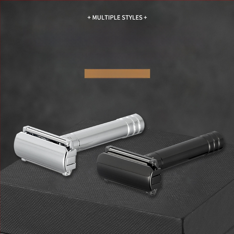 Chaoke Ανδρικός χειροκίνητος ξυριστήρας — αντιχαρακτικό, ρετρό σχεδίαση, διπλής όψεως λεπίδα