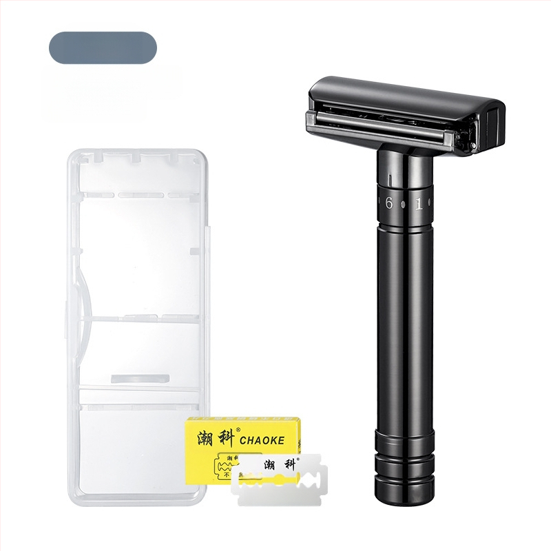 Chaoke Ανδρικός χειροκίνητος ξυριστήρας — αντιχαρακτικό, ρετρό σχεδίαση, διπλής όψεως λεπίδα