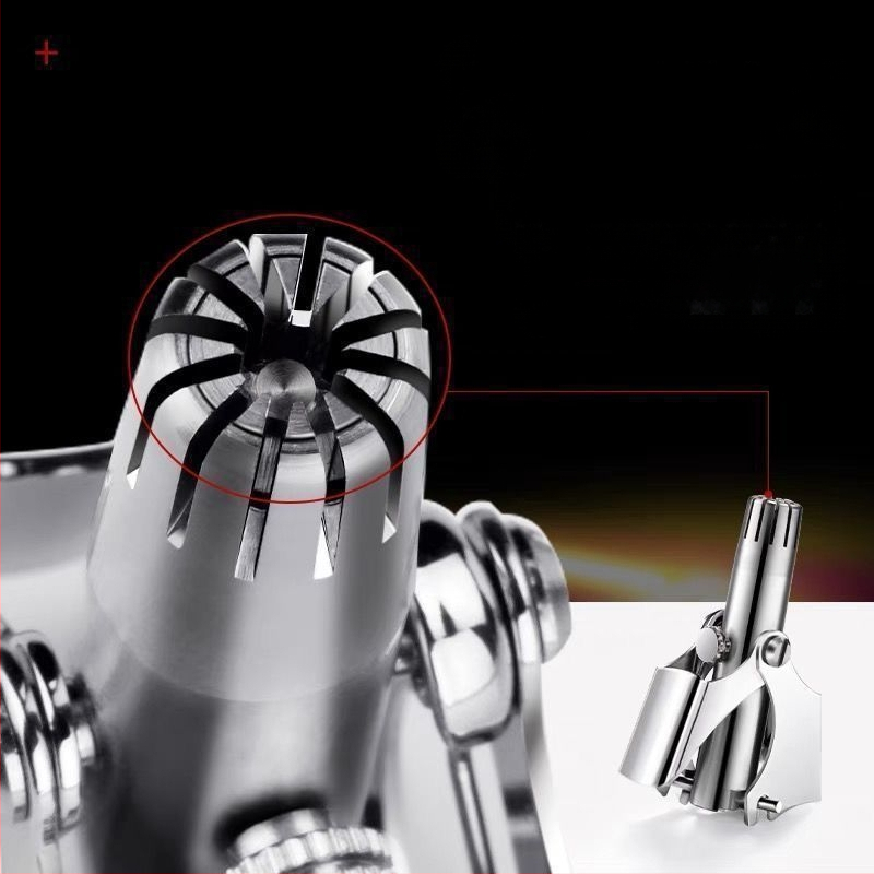 Trimer za nosne dlačice – nehrđajući čelik, ručni, potpuno periv, bez baterije