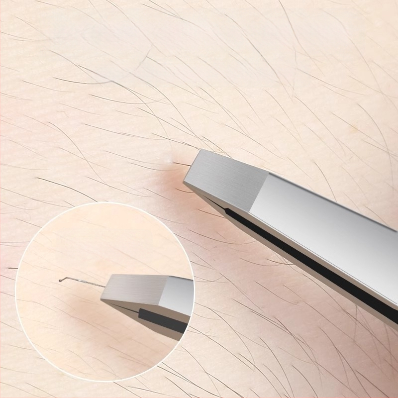 Клип за вежди, ултра тънък, неръждаема стомана, прецизно премахване на косми по веждите и брада, произход Yangjiang