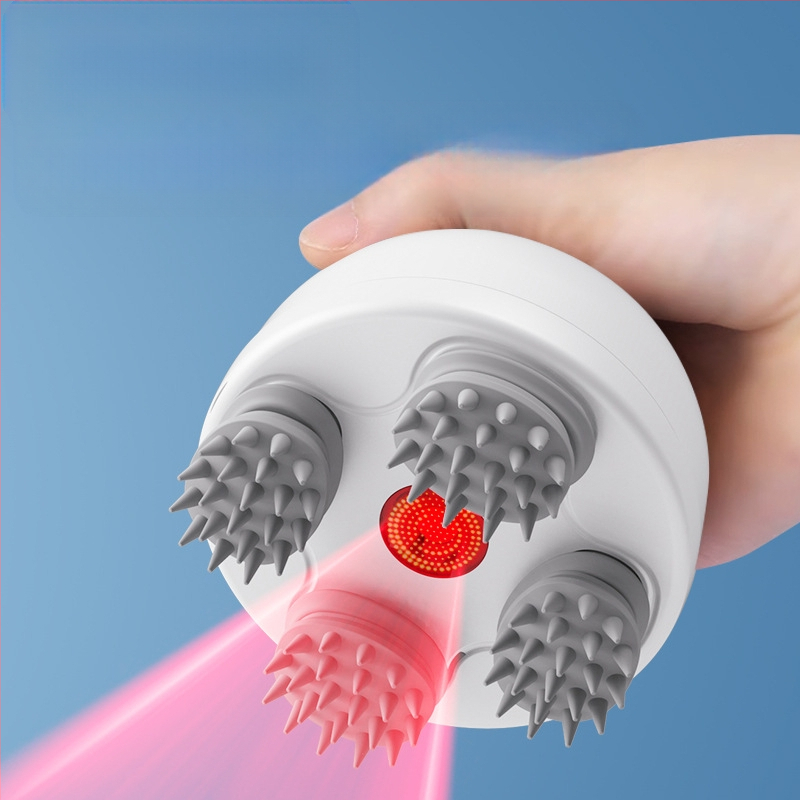 Uređaj za masažu vlasišta s kandžastom glavom, gnječući masažer, punjiv, 3 brzine, model 820, upravljanje gumbom