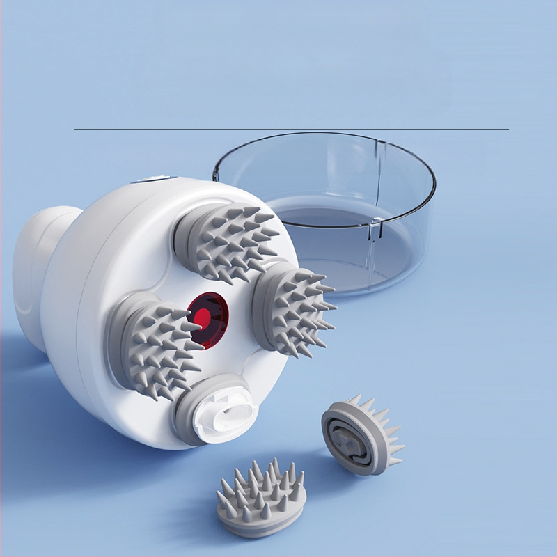 Uređaj za masažu vlasišta s kandžastom glavom, gnječući masažer, punjiv, 3 brzine, model 820, upravljanje gumbom