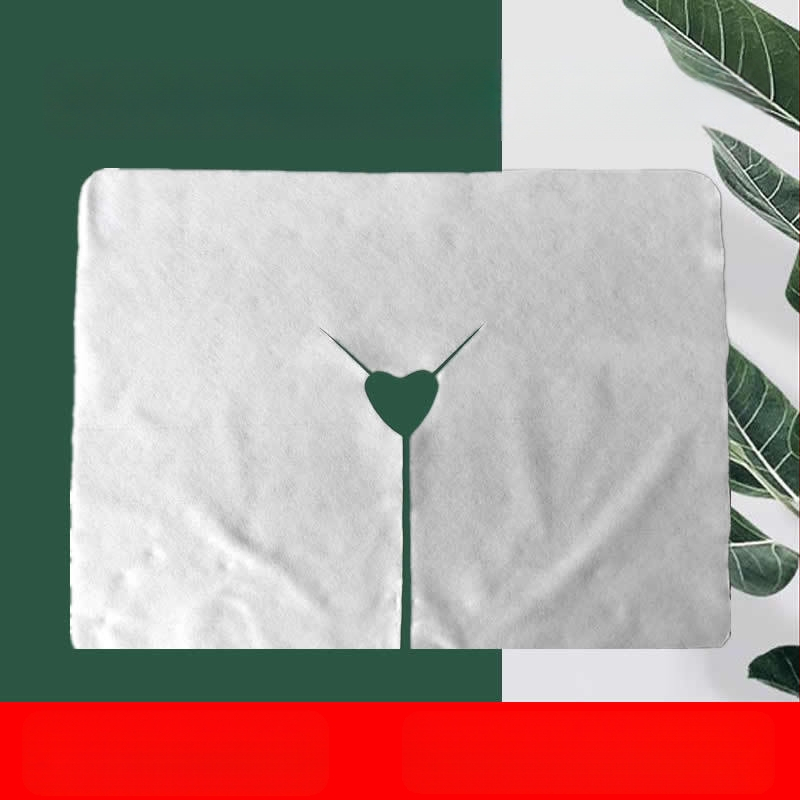 Μίας χρήσης μη υφασμένη πετσέτα με οπή σε σχήμα U για σαλόνι ομορφιάς, πρόσωπο και τραπέζι μασάζ; 30x40 cm, 25–50 g, προστασία από σκόνη